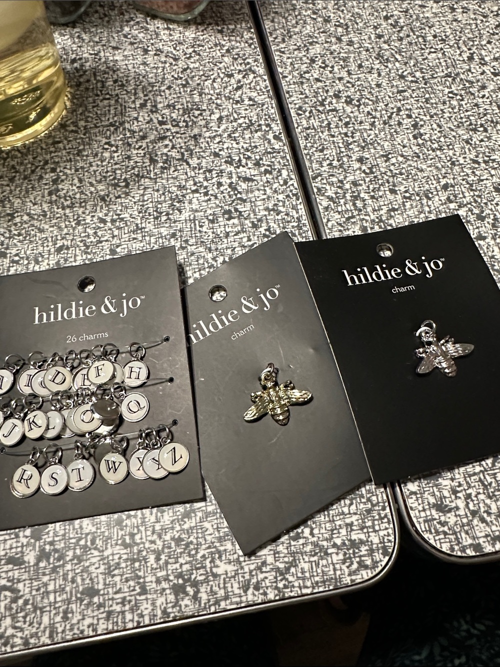 Charms - 2 Bees and alphabet